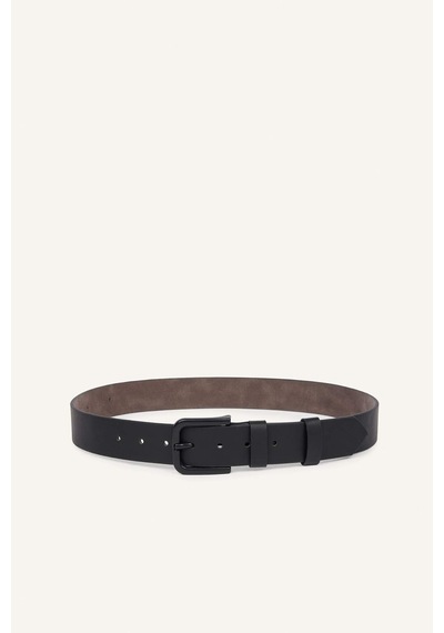 Defacto Erkek Dikdörtgen Toka Suni Deri Günlük Siyah Kemer I1318axnsbk27 Siyah-bk27