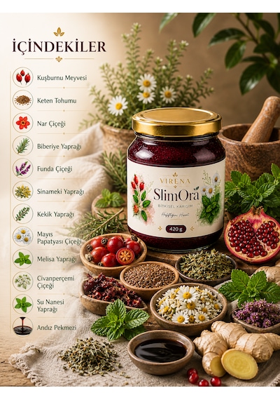 Virena Slimora Bitkisel Destek Macunu 420 Gr