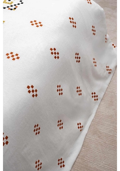 Cotton Collection Kışlık Pazen Tek Kişilik Nevresim Seti Boho Pearl Renkli