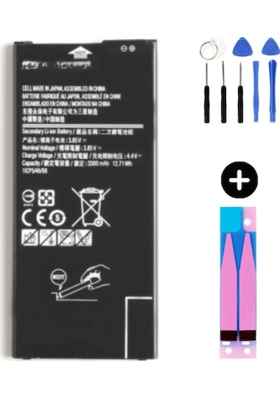 Samsung Galaxy J7 Prime G610f Uyumlu A Kalite Batarya Pil + Montaj Seti