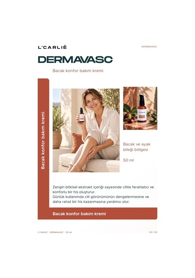 L'carlıe Dermavasc Bacak Ve Vücut Bakım Kremi 50 Ml