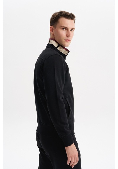 AR-MA Arma Erkek Slim Fit Örme Basic 3 İplik Şardonlu Dik Yaka Tam Fermuar Mont %70 Pamuk %30 Polyester K6myo9715 Siyah AR-MA Arma Erkek Slim Fit Örme Basic 3 İplik Şardonlu Dik Yaka Tam Fermuar Mont %70 Pamuk %30 Polyester K6myo9715 Siyah