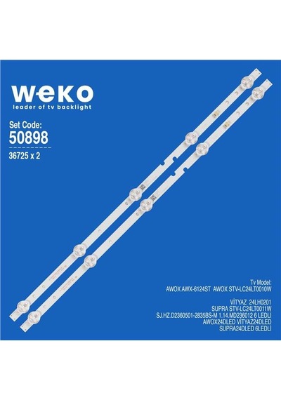 Awox Awx-6124st 24'' İnç 2 Adet Tv Led Bar Tvnizi Açıp İçindeki Led Barla Birebir Aynısı Olduğunu Görmeden Almayınız. Sonrasında İade Almamaktayız.