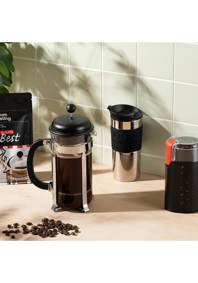 Caffettıera Kahve Demleme Aparatı, French Press Sistemi, Sabit Paslanmaz Çelik Filtre, Siyah, 1 Litre Diğer