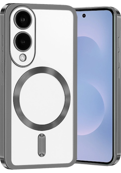 Newface Samsung Galaxy Uyumlu S25 Edge Kross Magneticsafe Kapak - Semeglbl - 47 Titan Gri