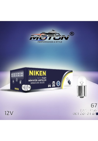 Niken 67 Ampul 12v R5w Ba15s 10'lu