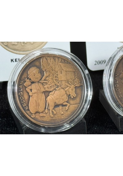 Darphane Keloğlan 2009 Hatıra Bronz Para Açık - Koyu Takım Sertifikalı Çil