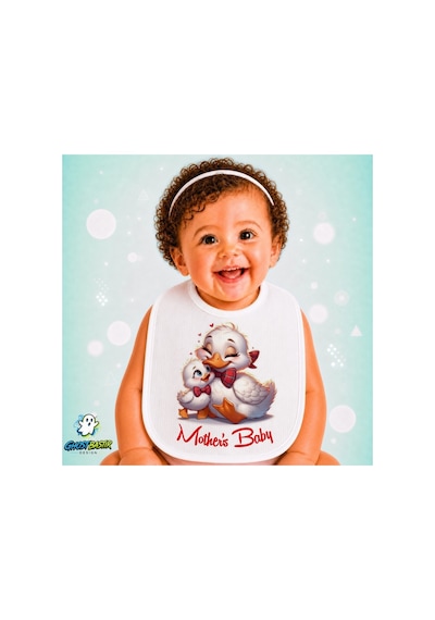 Annesinin Bebeği Keten Bebek Mama Önlüğü Yumuşak - Emici - Yıkanabilir - Özel Tasarım P002 Çok Renkli