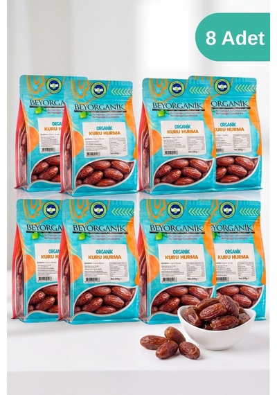 Beyorganik Organik Kuru Hurma 8 x 200 G