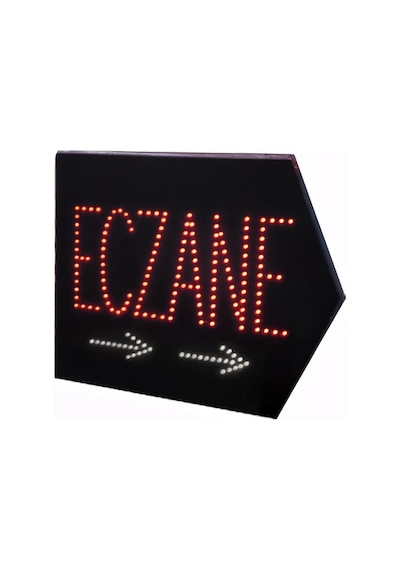 Powermaster Pm-28338 Eczane Smd Led Tabelası Sağ Ok Yönlü Kırmızı-beyaz Suya Dayanıklı 345x465mm Diğer
