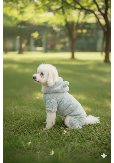 Kedi - Köpek Welsoft Peluş Kışlık Bacaklı Sweat - Pijama - Kıyafet - Mont - Yelek