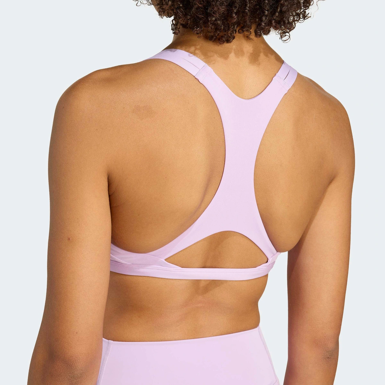 Adidas Aeroimpact Luxe Training Light Support Kadın Mor Antrenman Bra Ka3794