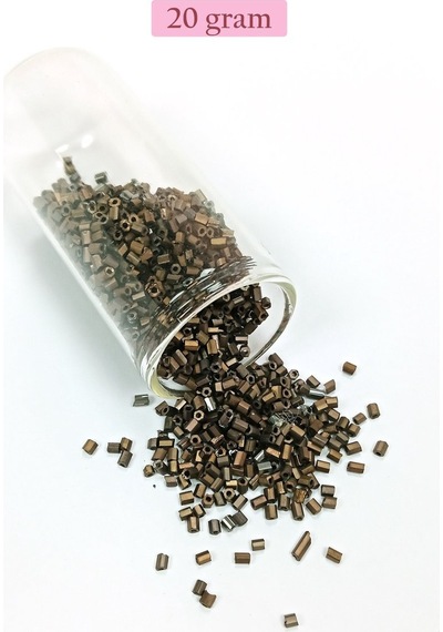 Kesme Cam Boncuk 2mm - 4 Renk - Toplam 80 Gram - Bnc446 Diğer