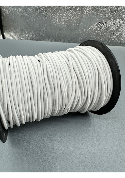 Paşateks Yuvarlak Lastik-5 Metre-beyaz