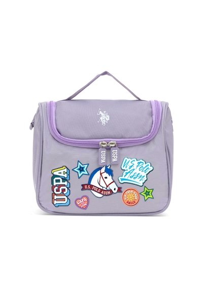 U.S. Polo Assn. Kız Çocuk Lila Grafik Baskılı Beslenme Çantası 50315110-VR034
