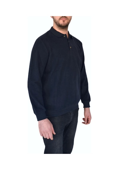 Erkek Büyük Beden Polo Yaka Sweatshirt 2260-btl Bgl-st02353 001