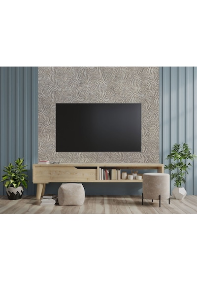 Tink 3d Kendinden Yapışkanlı Akustik Keçe Panel Dalgalı Desenli 52x98 Cm 2 Adet 1 M² Devetüyü