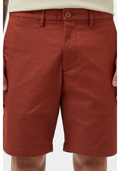 Lacoste Men's Slim Fit Bermuda Shorts Erkek Dar Kesim Pamuklu Bermuda Şort Kahverengi