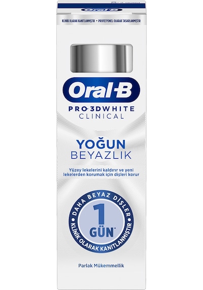 Oral-B Pro 3D White Clinical Yoğun Beyazlık Parlak Mükemmellik Diş Macunu 75 ML