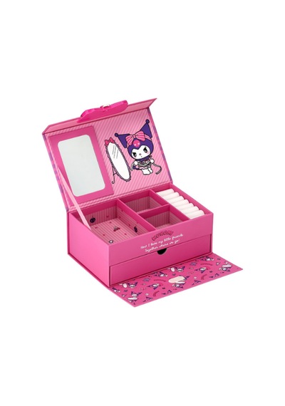 Kuromi Lisanslı Makyaj Kutu Organizer Pembe