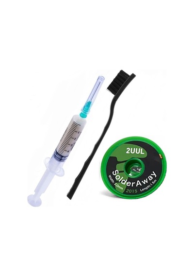 2uul Solder Away Lehim Sökme Fitil Telefon Anakart Ic Bga Cpu Nand Değiştirme Aracı Seti
