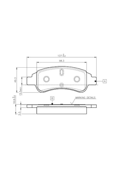 Peugeot 307 On Fren Balatasi 1.6 2001-2008 Bosch 0986tb2408
