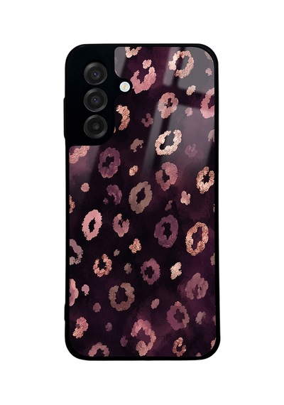 Samsung Galaxy Uyumlu A17 Kılıf Kamera Korumalı Desenli Zore Lusi Kapak - Pembe Leopar -