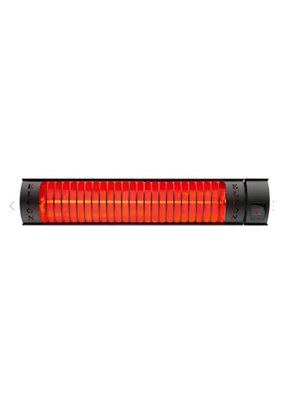 Rch-2000/6 2000 W Ip67 Uzaktan Kumandalı Dış Mekan Infrared Isıtıcı Siyah