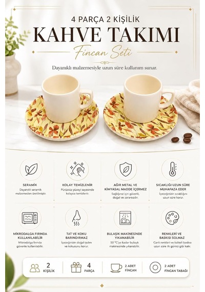 Kahve Fincan Takımı, Floral Desenli 4 Parça 2 Kişilik Seramik, Seramik Kahve Takımı, 4 Parça Kahve Seti, Şık Desenli Seramik Türk Kahvesi Fincan Seti, Premium Seramik Kahve Seti, Modern Kahve Seti Çok Renkli Kahve Fincan Takımı, Floral Desenli 4 Parça 2 Kişilik Seramik, Seramik Kahve Takımı, 4 Parça Kahve Seti, Şık Desenli Seramik Türk Kahvesi Fincan Seti, Premium Seramik Kahve Seti, Modern Kahve Seti Çok Renkli