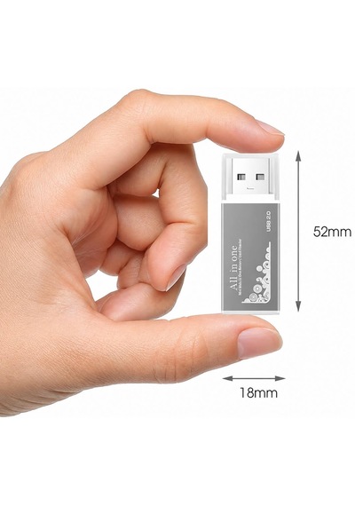 6070 Usb Çoklu Kart Okuyucu Sd Micro Mmc Ms Microsd Sdhc Hafıza Kartı Adaptörü