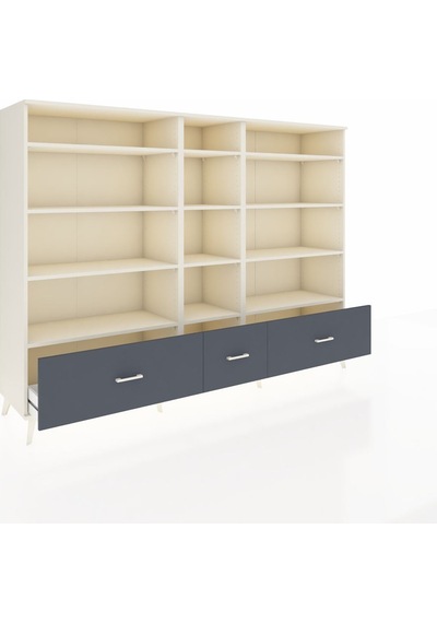 Hyperion Dolap 12 Raflı 3 Çekmeceli 220x44x163 Aytaşı-aytaşı/ant Aytaşı-aytaşı/antrasit Hyperion Dolap 12 Raflı 3 Çekmeceli 220x44x163 Aytaşı-aytaşı/ant Aytaşı-aytaşı/antrasit