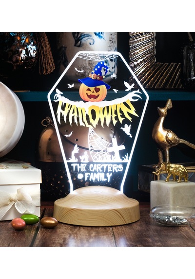 Cadılar Bayramı Hediyesi, Halloween Bal Kabağı Figürlü Led Lamba