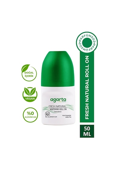 Agarta Roll-on Unisex 50 Ml Parfümsüz Natural