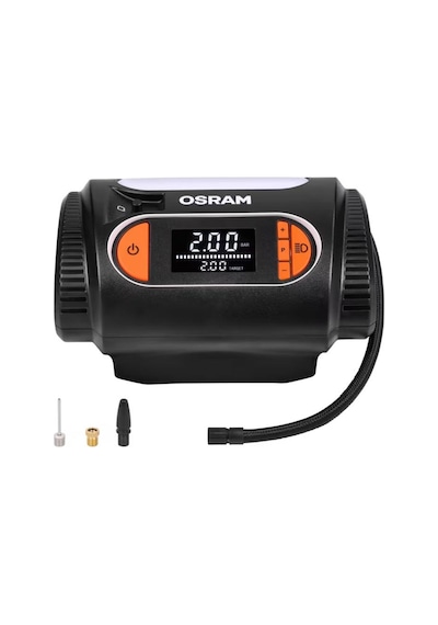 Osram 12v Lastik Şişirme Hava Kompresörü 180w 0-100 Psı / 0-6.9 Bar / 4 Dk Dijital