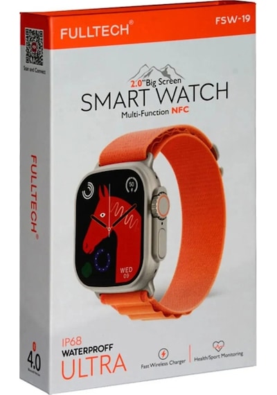 Zuidid Fulltech Smart Watch FSW-19 Çift Kordonlu Akıllı   Saat (İthalatçı Garantili)