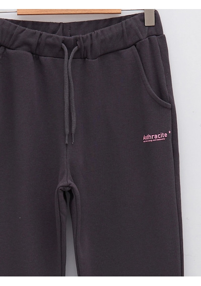 LC Waikiki Lcw Kids Antrasit Beli Lastikli Baskılı Kız Çocuk Jogger Eşofman Altı Anthracıte LC Waikiki Lcw Kids Antrasit Beli Lastikli Baskılı Kız Çocuk Jogger Eşofman Altı Anthracıte