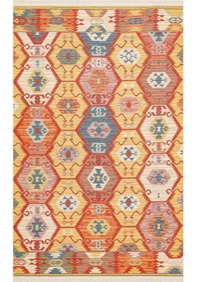 Hoom Rugs Vgt 06 Red Yıkanabilir Çift Taraflı Otantik Halı