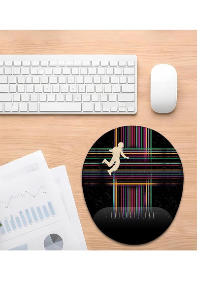 Yıldızlararası İnterstellar Bilek Destekli Mouse Pad Çok Renkli