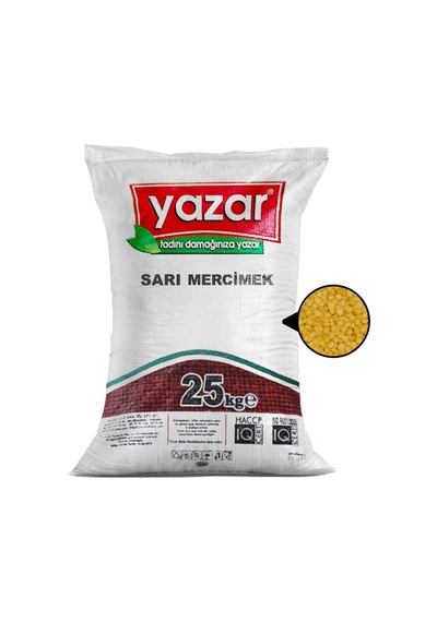 Yazar Sarı Mercimek 25 KG