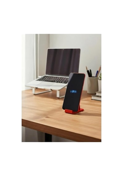 Tr Mini Masa Üstü Cep Telefonu Tablet Tutucu Tutacağı Standı Us-t004 4 4 4 4 Cm Kırmızı