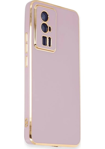 Newface Xiaomi Poco F5 Pro Kılıf Volet Silikon - Mor