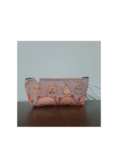 Owl Bag Capybara 1 No Desenli Kalemlik - Makyaj Çantası Diğer