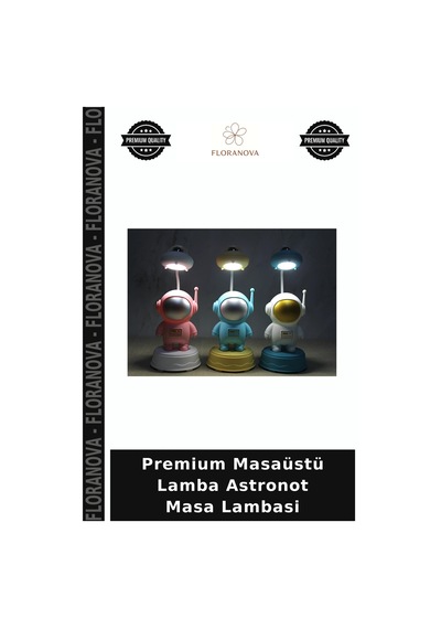 Premium Masaüstü Lamba Astronot Masa Lambasi Çok Renkli