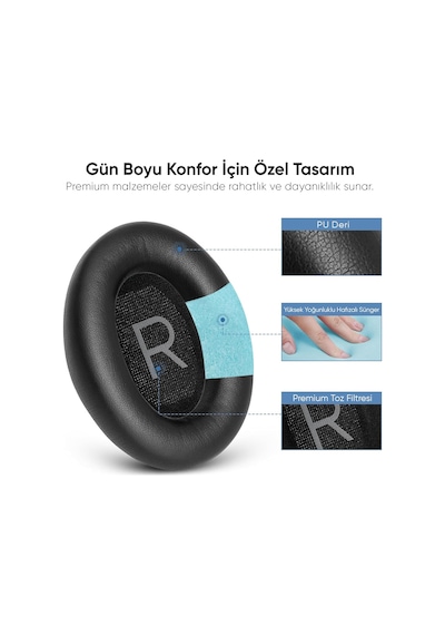 Bose İle Uyumlu Quietcomfort 45 Qc45 & Quiet Comfort Se Qc Se İçin Suni Deri Kulaklık P