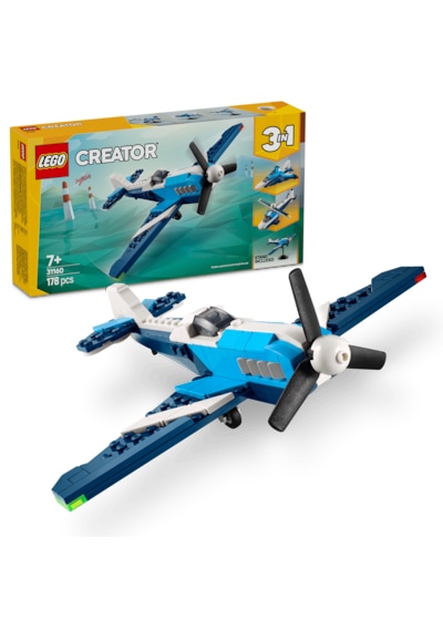 LEGO® Creator 3’ü 1 Arada Uçak: Yarış Uçağı 31160 - 7 Yaş ve Üzeri Çocuklar için Jet veya Helikoptere Dönüşebilen Oyuncak Yapım Seti (178P) LEGO® Creator 3’ü 1 Arada Uçak: Yarış Uçağı 31160 - 7 Yaş ve Üzeri Çocuklar için Jet veya Helikoptere Dönüşebilen Oyuncak Yapım Seti (178P)