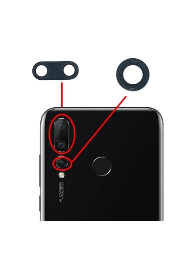 Huawei Uyumlu Nova 4 Arka Kamera Camı Lensi (Çıtasız Sadece Cam)