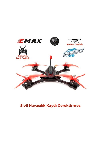 Emax Hawk Sport 5 Inch 4s-6s Pnp Kameralı Fpv Racing Drone 2400kv W/caddx Turbo F2 Kumanda Hariç