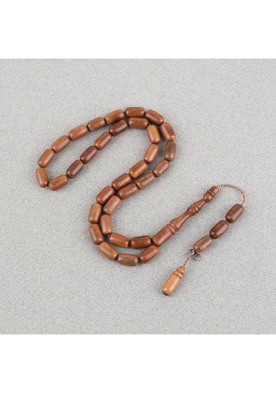 Kuka Orijinal Doğal Kapsül Kesim 6x11mm Tesbih Kahverengi