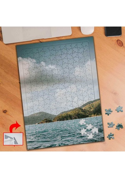 Güneşli Gökyüzü Ve Deniz 240 Parça Puzzle Yapboz Tablo-s463