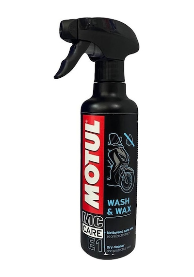 Motul E1 Wash & Wax Susuz Temizleme Cilası 400 Ml